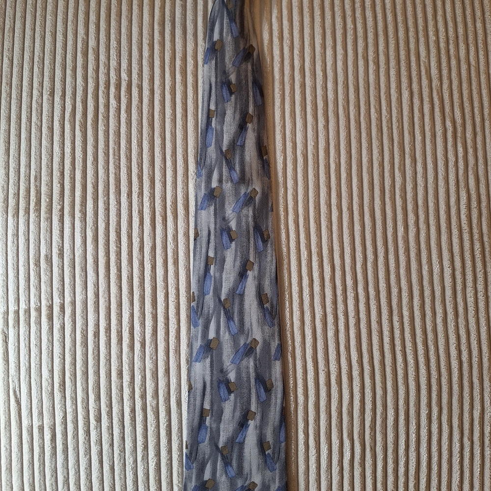 Stylish Blue and Gray Men's Tie